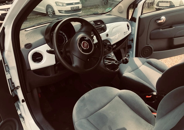 Fiat 500 cena 18500 przebieg: 148000, rok produkcji 2009 z Bychawa małe 497